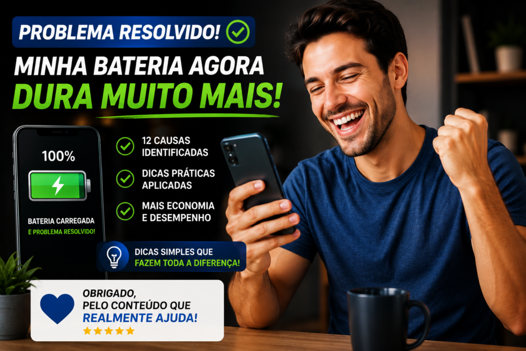 celular descarregando rápido